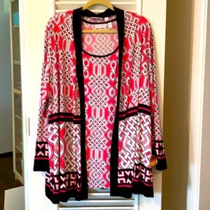 Susan Graver open jacket top set 2 piece 3X